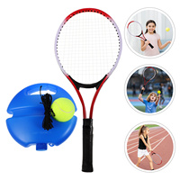 1 set 1 Set Rebound Tennis Trainer For Kids Beginners With Racket Ball Training Equipment For Indoor Outdoor Practice