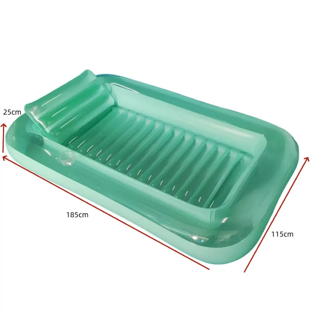 Dual Purpose Inflatable Water Float Thick PVC Adult Tanning Lounger Portable Pool Floating Bed Outdoor  Leisure Accessory