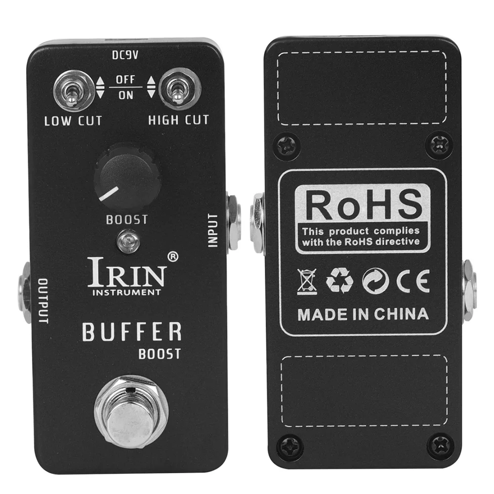 

IRIN RS-21 Buffer Boost Electric Guitar Effect Pedal Signal Booster Effects True Bypass Classic Tone Guitar Parts & Accessories