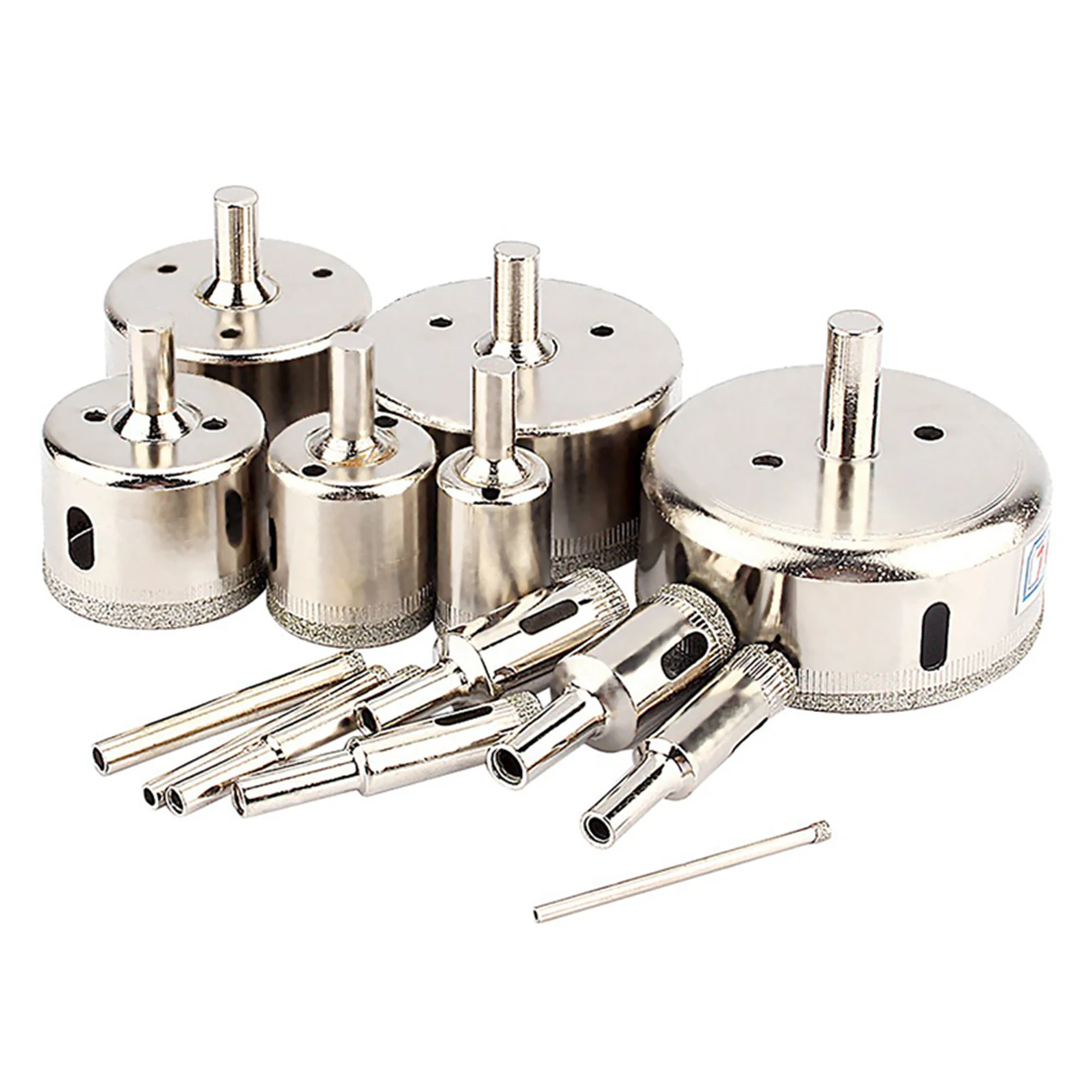 

14pcs/set 3‑70mm Coated Hole Saw Drill Bit Cutter for Glass Marble Tile Glass Hole Opener Glass Marble Tile Cutter