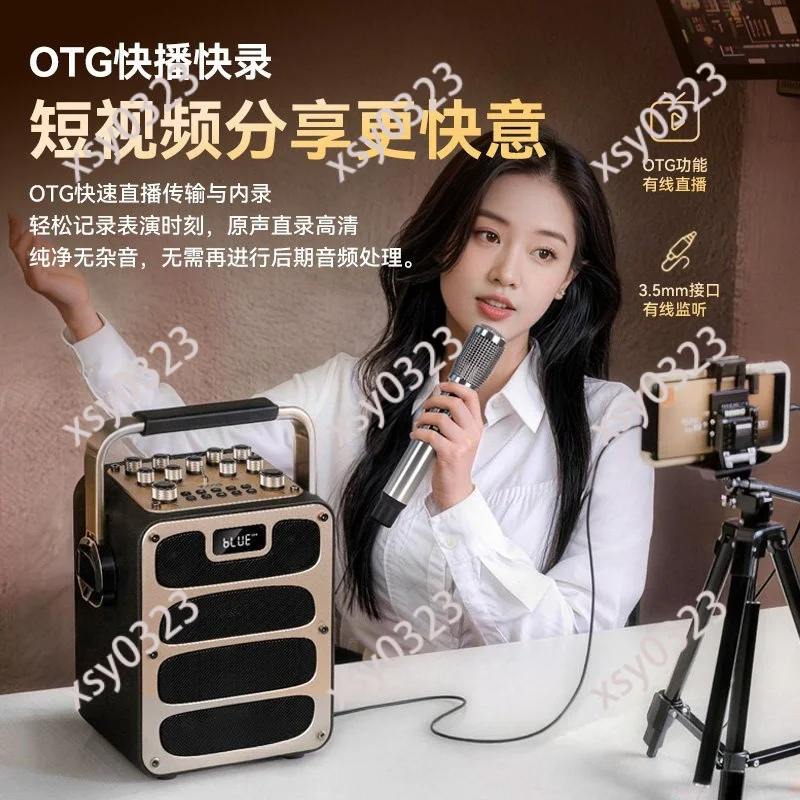 High Power Portable Bluetooth Speaker Outdoor K Song Live Music Audio Box