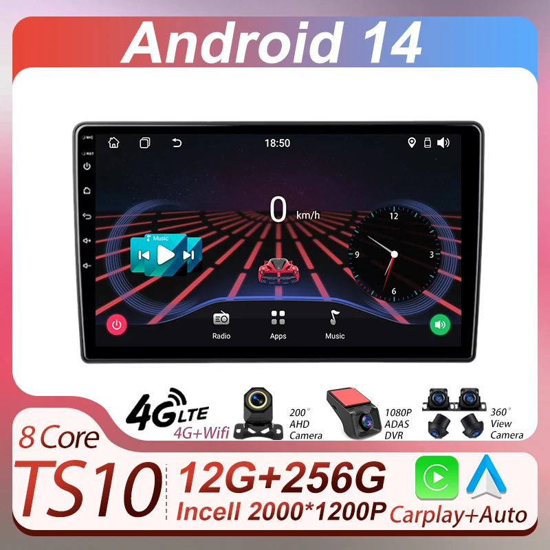 

Car Radio Multimedia Video Player For For Citroen C3-XR 2019 - 2020 Android 14 2 Din Auto Carplay GPS Car Intelligent Systems