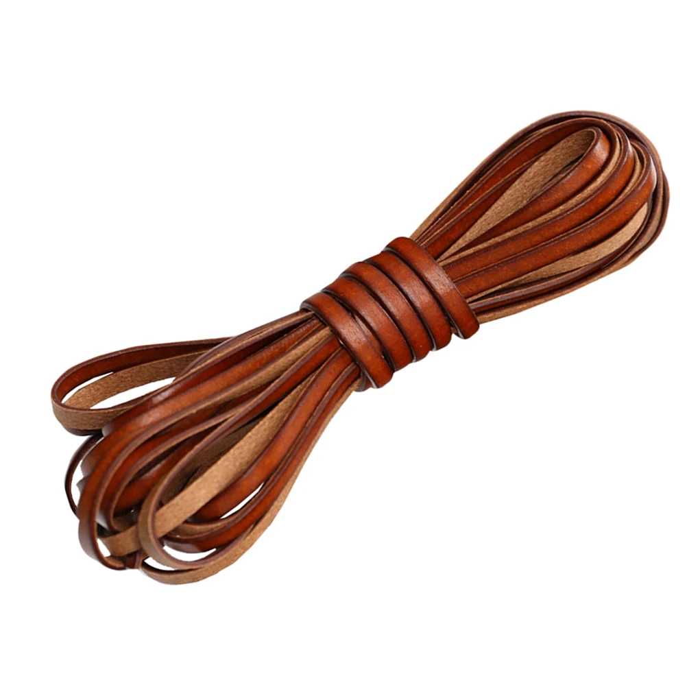 

Rope DIY Bracelet Necklace Cowhide Material Jewelry Craft Ropes Beads Cord Making Hand-woven Gadgets Decorative