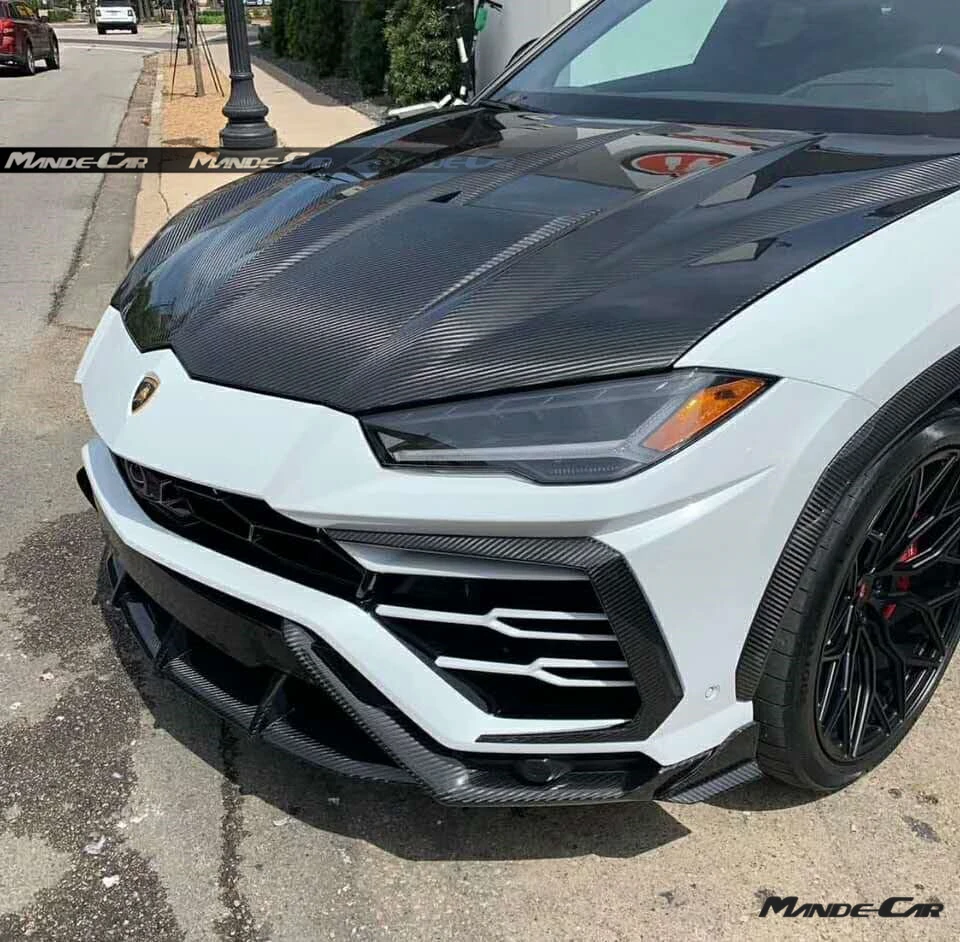 MDK New design For Lambo URUS Upgrades Top Style Dry Carbon Fiber Hood Bonnet URUS Engine Hood