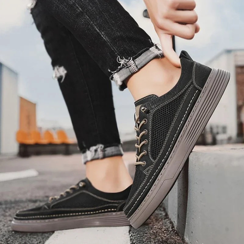 

Кроссовки, увеличивающие рост, легкие, со шнурками, мужская повседневная обувь с низким берцем, акция, легкая мужская обувь из некожи, рабочая обувь