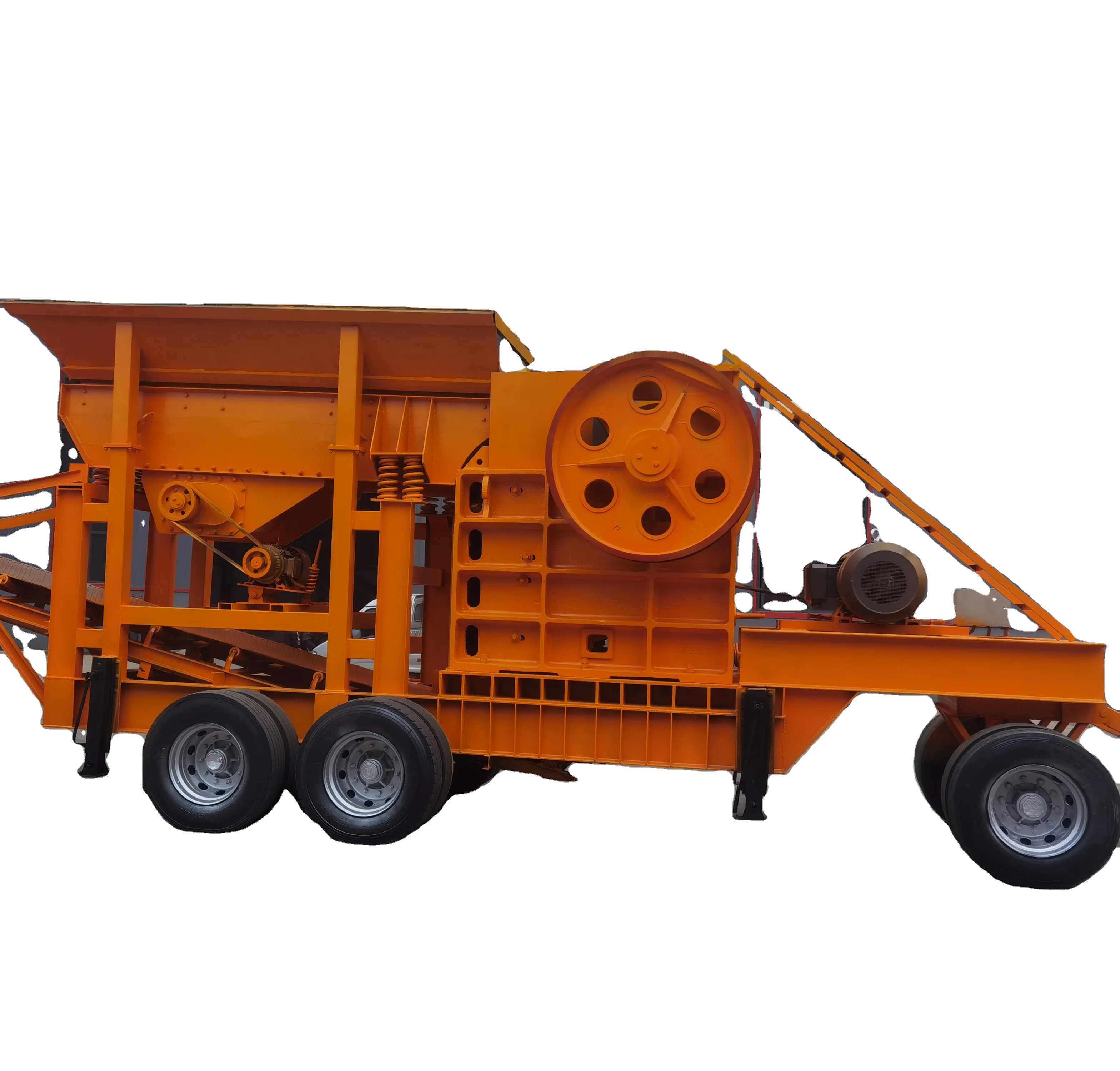 Hot Sale Mobile Crusher Diesel Portable For Construction Site Leveling Road Repair Aggregate Production