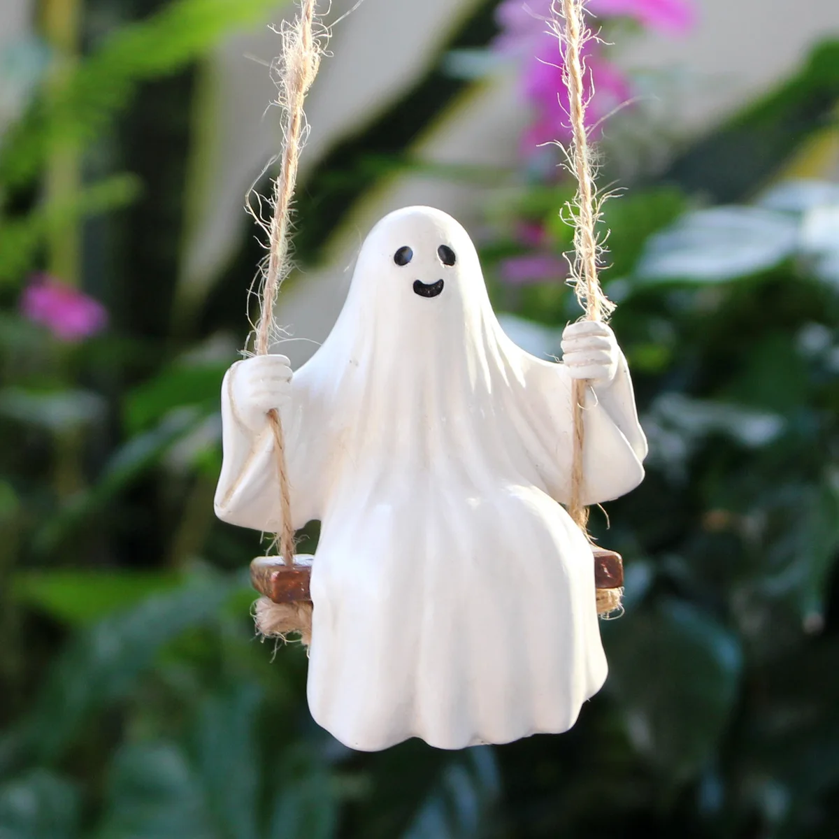 

Standing Ghost on Swing - Halloween Yard Decor for Front Porch & Garden