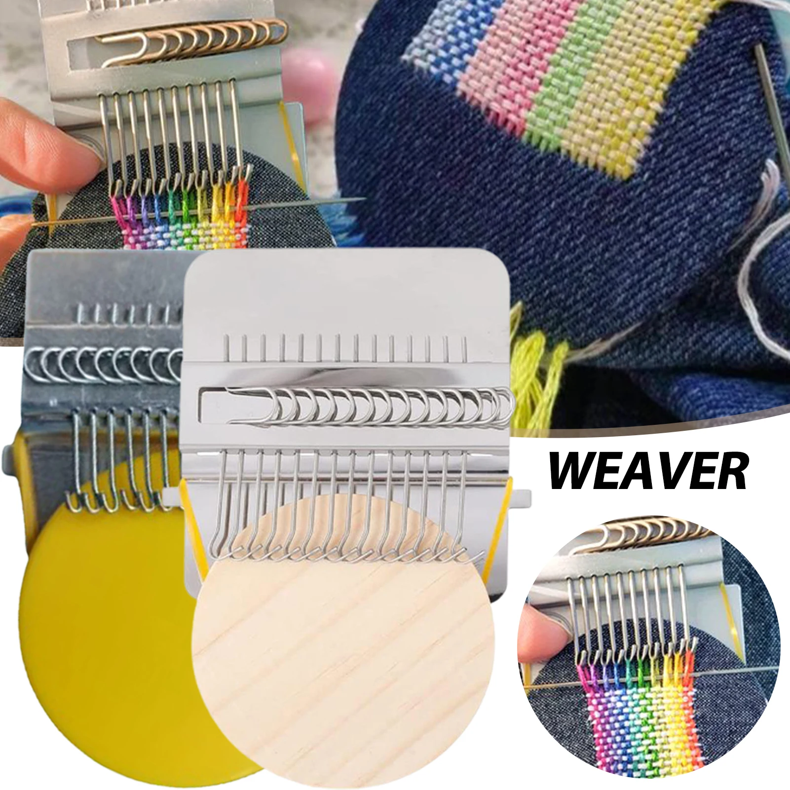 Small Loom Weave Tool Speedweve Mini Weaving Machine For Mending Jeans Socks Repair Tool Kit Household Knitting Machine