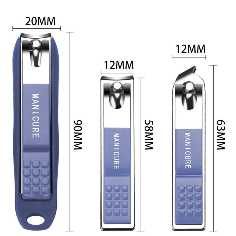 5 sztuk/zestaw przenośne uniwersalne wysokiej jakości niebieskie obcinacz do paznokci do użytku domowego profesjonalne narzędzia do pedicure ze