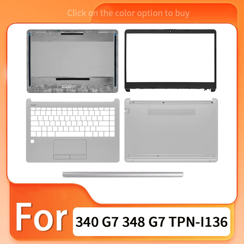 New For 340 G7 348 G7 TPN-I136 Notebook LCD Back Top Cover Front Bezel Palmrest Keyboard Bezel Lower Bottom Case Hingecover