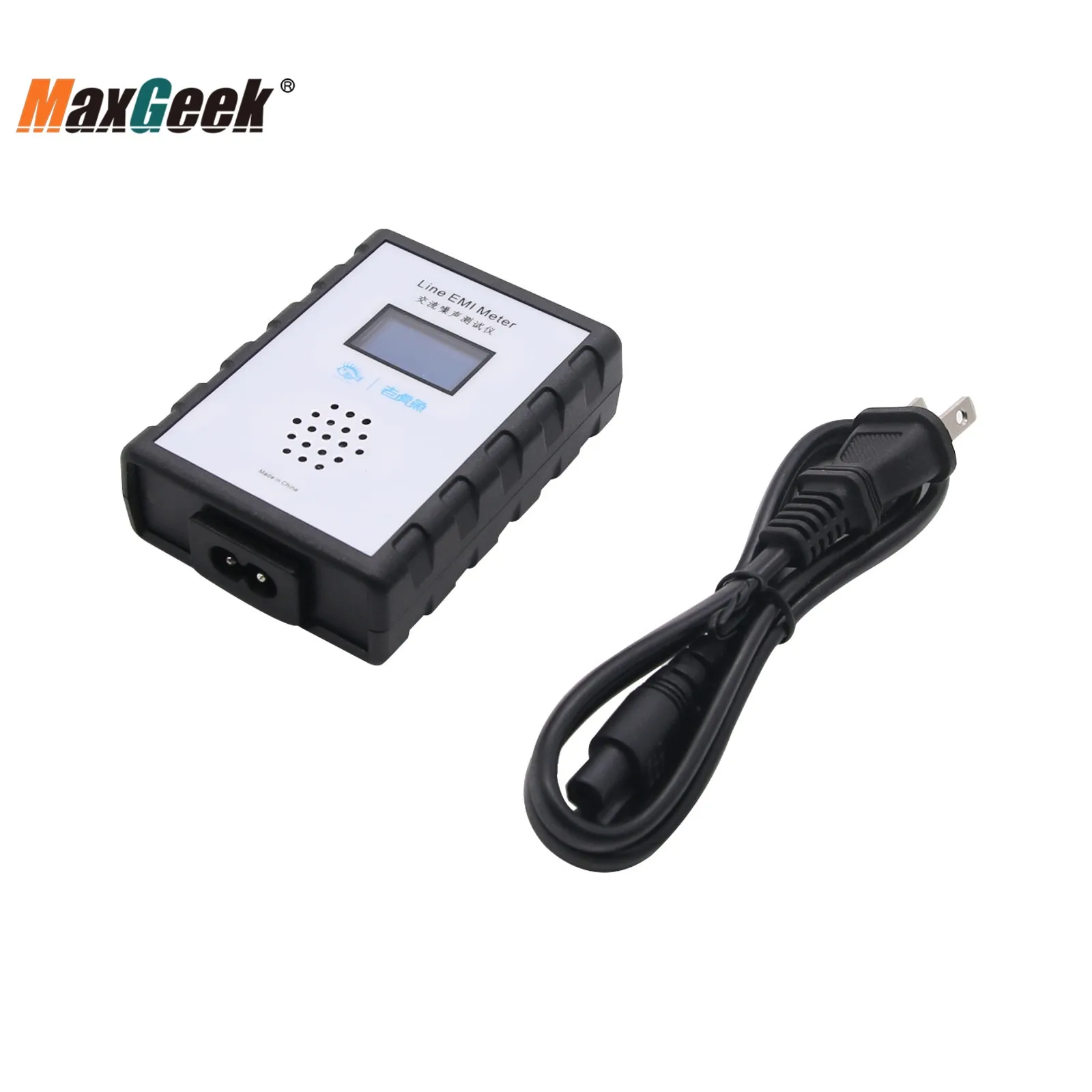 Imagem -02 - Maxgeek Oled Display Mains Noise Tester 10khz10mhz Linha Emi Medidor Instrumento de Medição de Banda Larga Fonte de Alimentação ca Ondulação Analisar