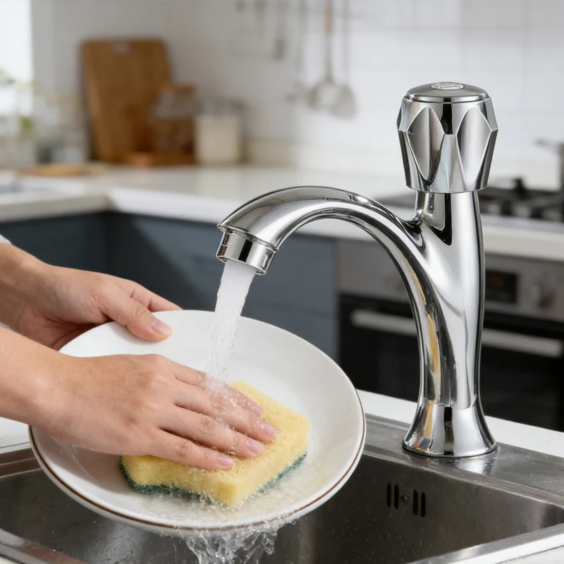 

Household Thickened Washbasin Faucets Bathroom Sink Countertop Basin Single-hole Cold Water Faucets Bathroom Tools Accessories