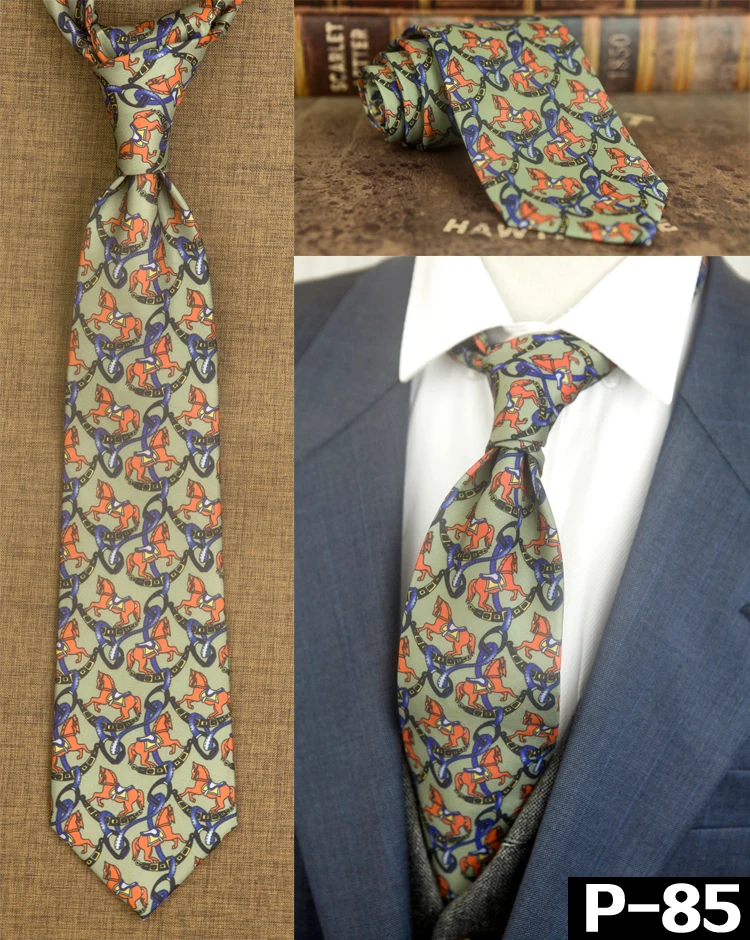 Handmade Abstract Pattern Multicolor Mens Ties Neckties 100% Silk Printed Colorful Printing Casual Party Wedding Noble