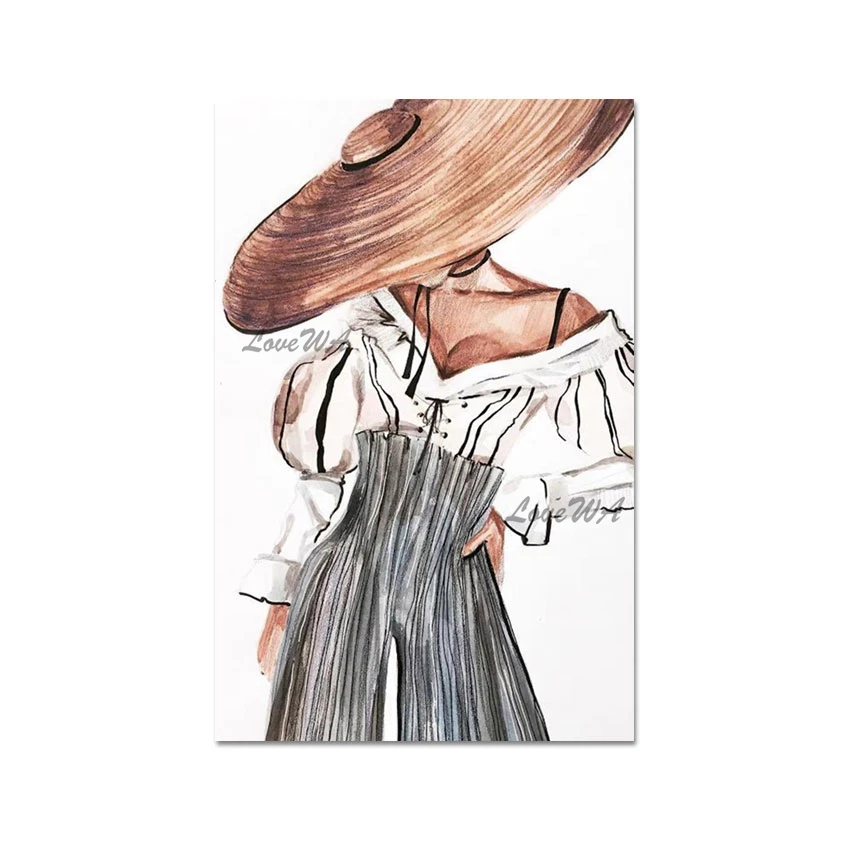 صورة امرأة قماش النفط اللوحة، صورة مجردة الشكل، الاكريليك الفن الملمس رسمت باليد الديكور الجدار، عمل فني بدون إطار