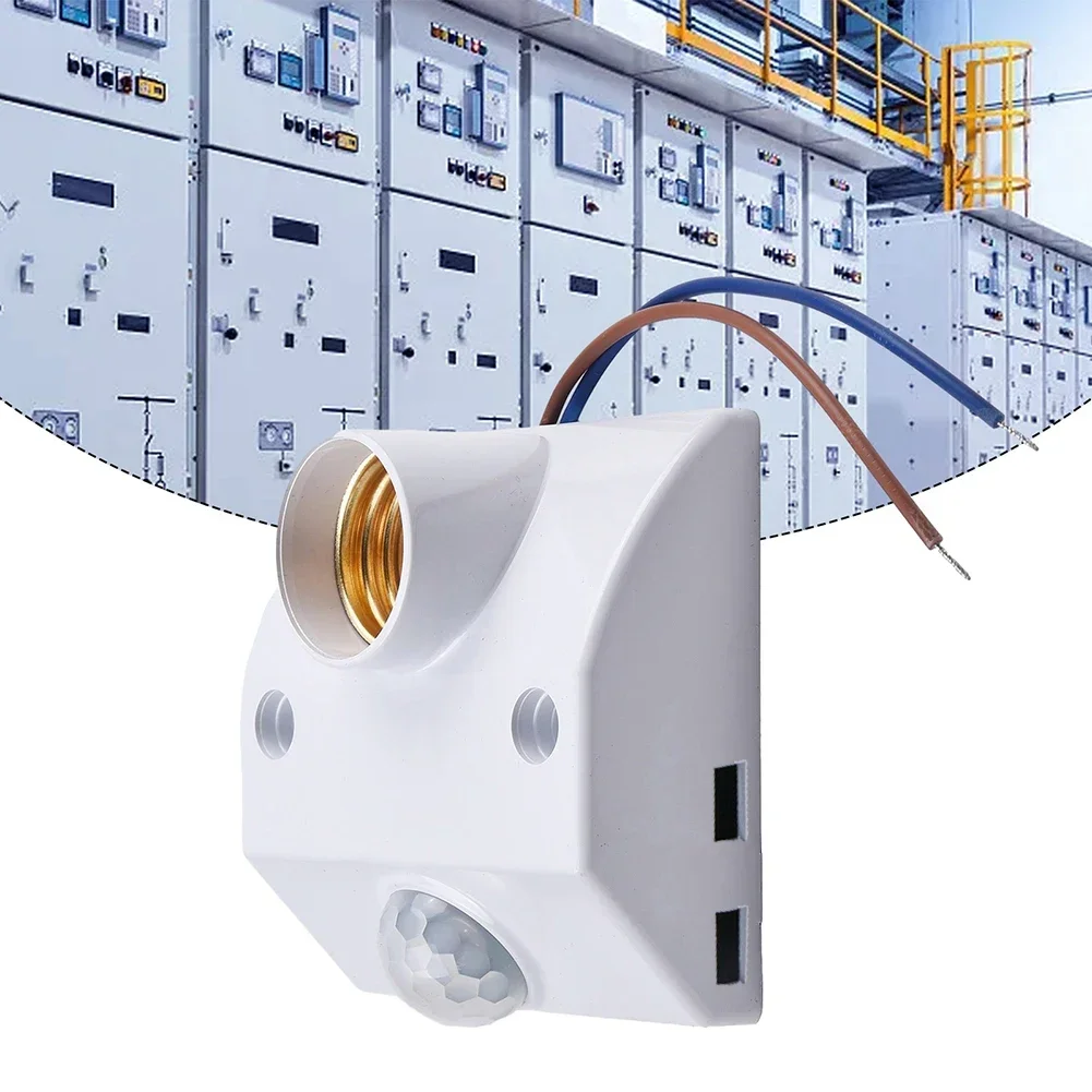 Infrared Induction Light 82*81 Mm E27 Bulb Holder Flame-retardant PC Material Max Load 50W Non-adjustable Version