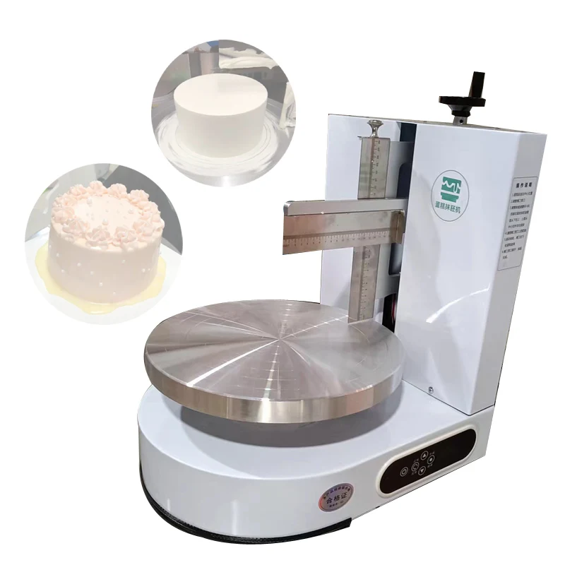 Birthday Cake Cream Icing Coating Machine 4-12 Inch Wedding Cake Cream Butter Spreading  Equioment Cream Spreading Machine