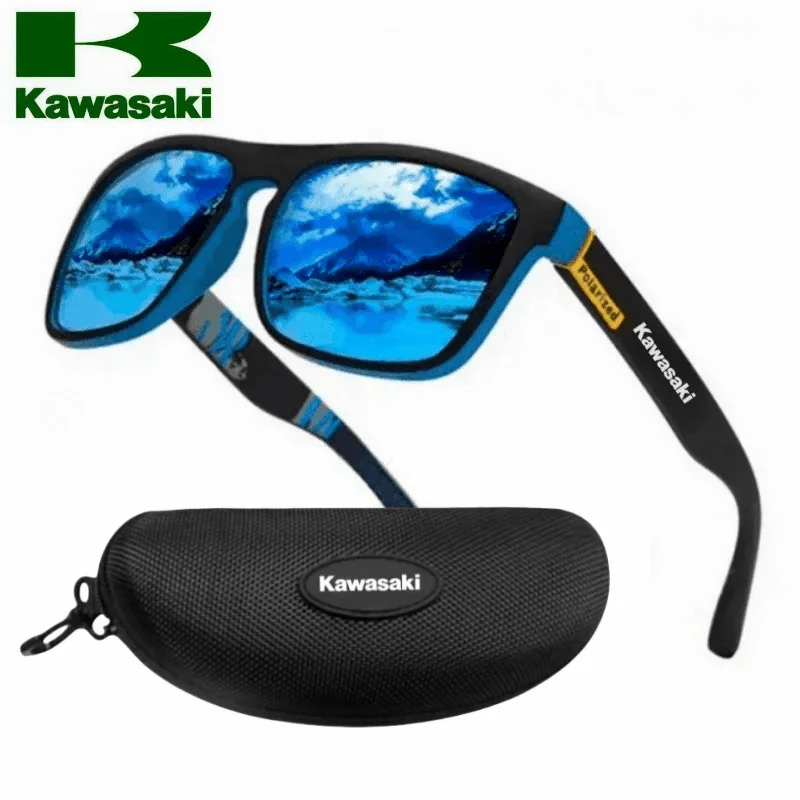 Fashion  Kawasaki Polarized Cycling Glasses Men's Women's Outdoor Sports Sunglasses Hiking Self Driving Climbing Fishing Glasses