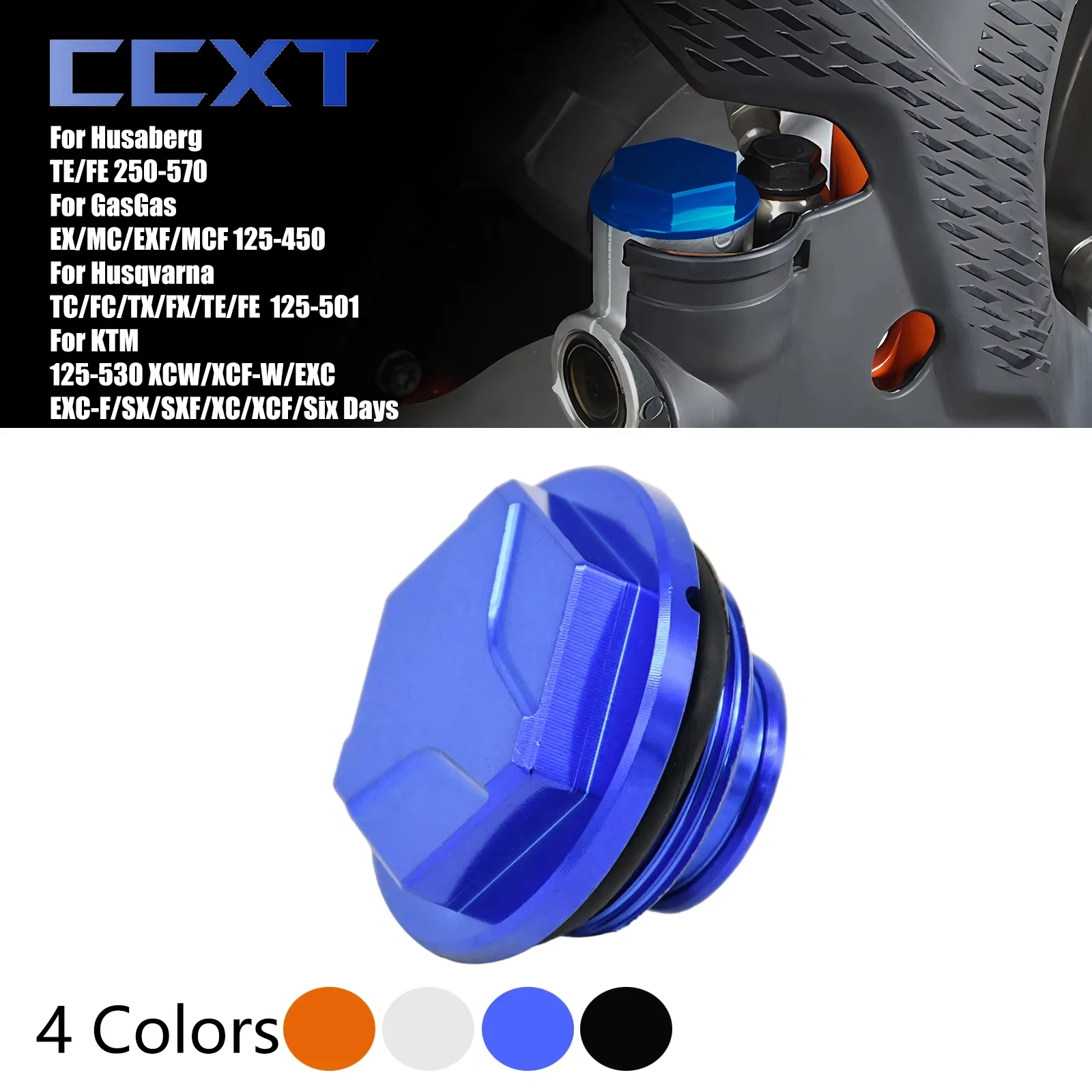 

Motorcycle CNC Rear Brake Cylinder Fluid Reservoir Cap For GasGas EX MC EXF MCF For KTM EXC EXCF XC XCF SX SXF 125-530 2004-2024