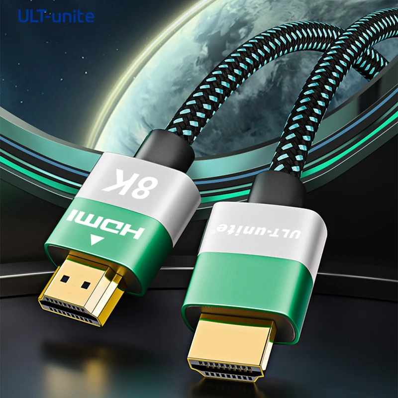 8K HDMI to HDMI 2.1 Cable 48Gbps High Speed 8K 60Hz 4K HDMI-compatible Cable for Switch Laptop Monitor Camera TV Smart Devices