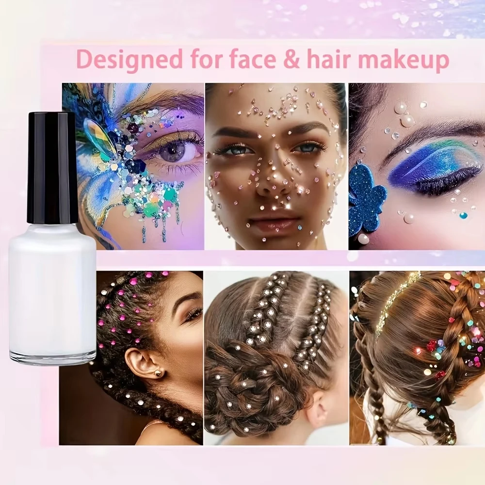 12 Farben glitzerndes DIY-Flash-Tattoo, inklusive mehreren Tattoo-Vorlagen, Kleberpinsel-Set, DIY Glitzer-Cartoon-Aufkleber-Tattoo-Set