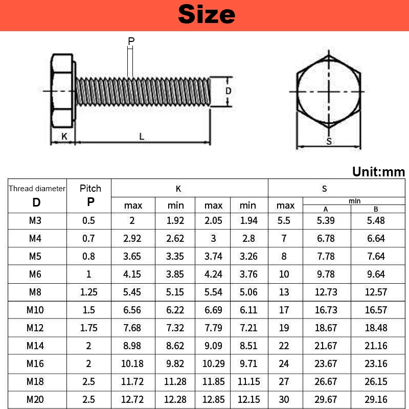 M2~m16 Peek Plastic Outer Hexagon Screw High Strength Screw Acid And Alkali Corrosion Resistant Bolt High Temperature 250~300°c