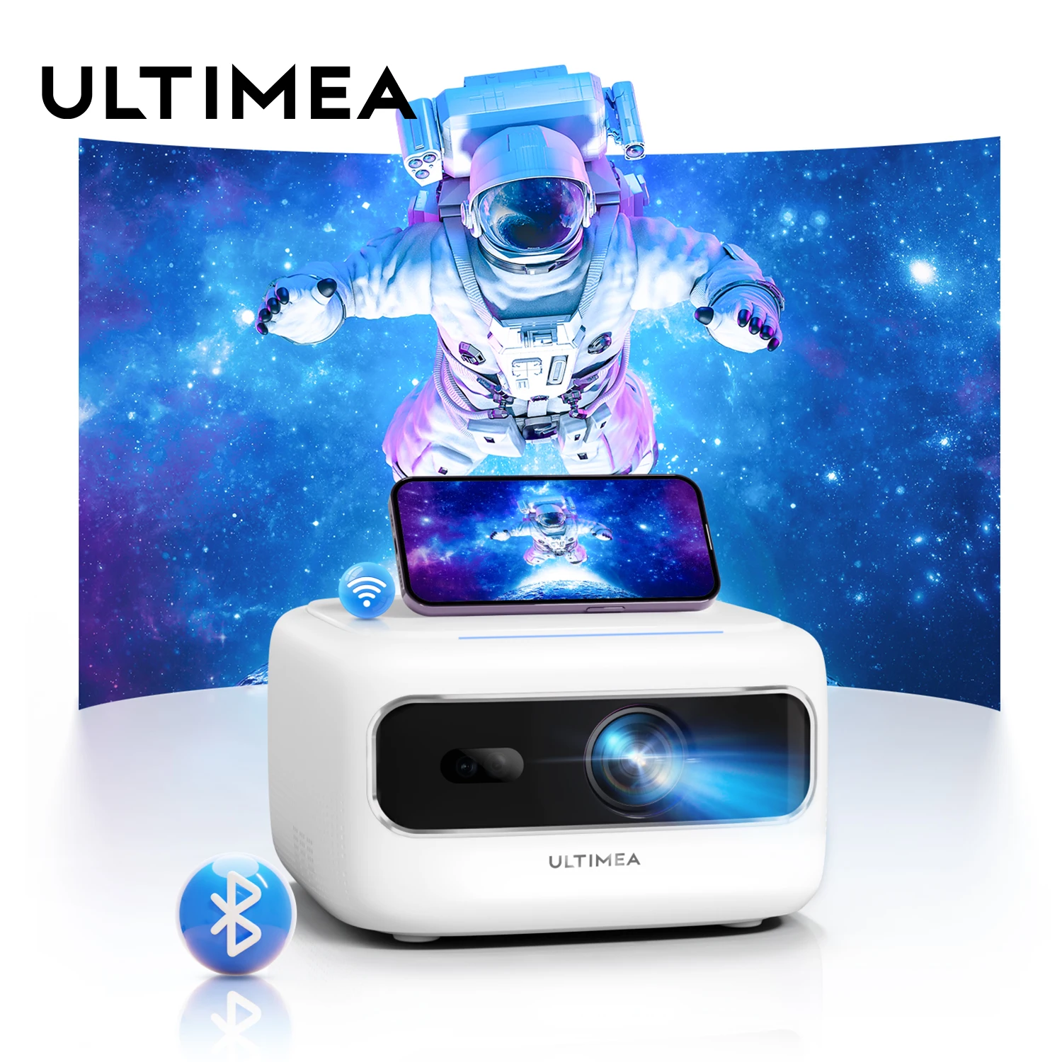 

ULTIMEA Portable Mini Projector Full HD 1080P Decording with Electric Focus 5G WiFi Bluetooth Proyector Home Theater Beamer