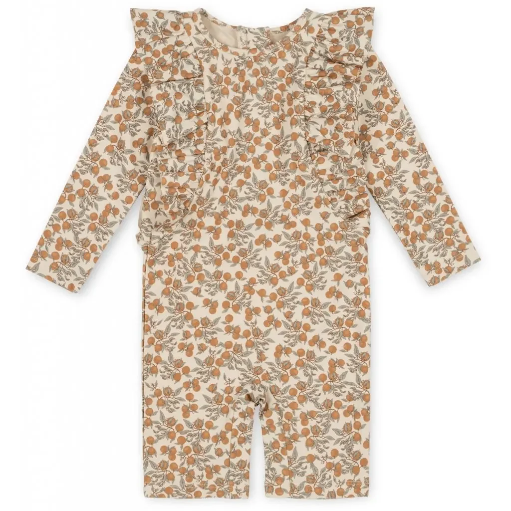Brand KS Baby Girls Swimming Suit Wear Flower Children Kawaii BC Mr TAO Clothes Kids SwimWears Sister Brother Matching 18M-9Y