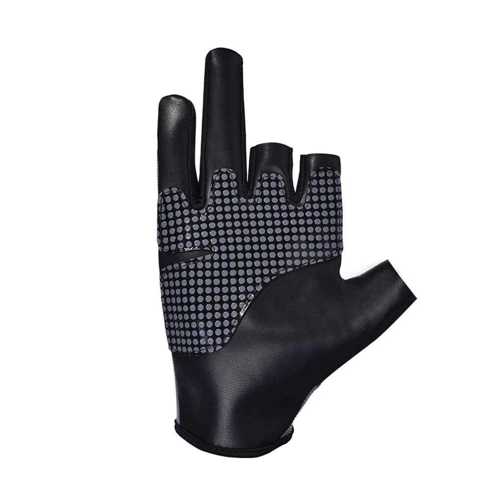 

Anti Slip Fishing Gloves Black Reflective Diving Outdoor Portable Size Wrist Belt Adjustable Durability Trusted Tool Fishing