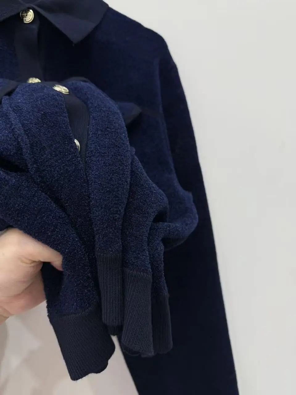 2025 autumn and winter women's new lapel knitted sweater long sleeve winter warm clothes fashionable and elegant tops