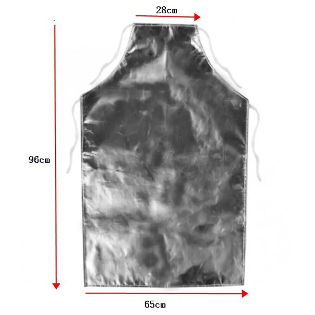 Heat Resistance Aluminum Foil Safety Protect Apron Fire Retardant Thermal Protective Apron for Industrial and Food Processing