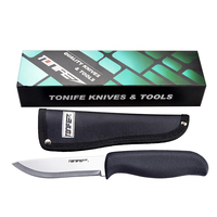 TONIFE Outdoor Knife Tactical Fixed Blade, Hunting Knife with Sheath Camping Survival Pocket Knives EDC Tool Hiking Fishing
