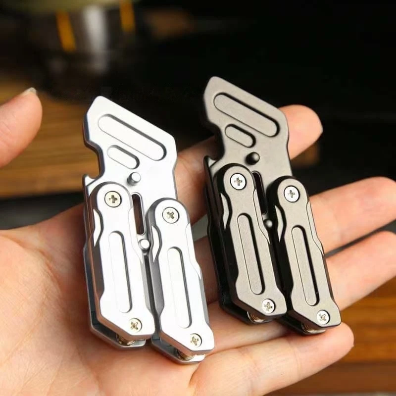 EDC Metal Sliding Pocket Accessory With Integrated Bottle Opener, For Desk Accessory, Office And Home Use