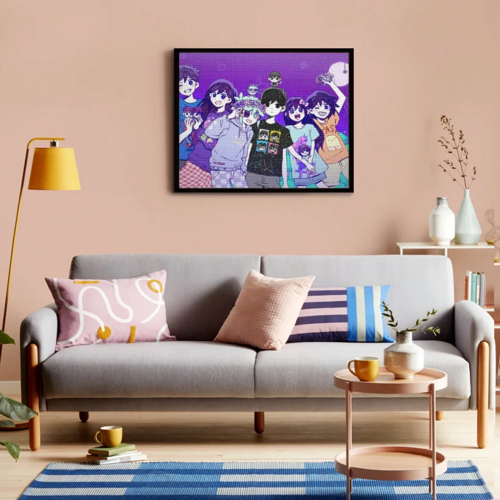 Classic Anime Omori  Diamond Painting  5D Diy Full Square Mosaic Embroidery Bedroom Decoration Handmade Gift