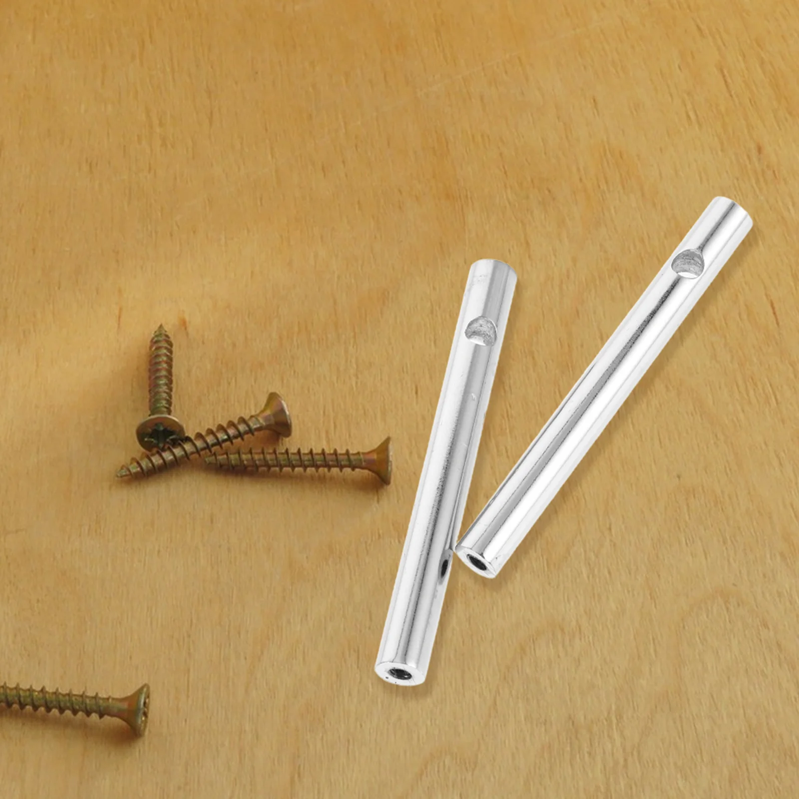 2 قطعة موصلات المغزل المعدني الأثاث الفولاذ المقاوم للصدأ أدوات دعم لخزانة مشروبات داخلية درابزين بين قوسين #6