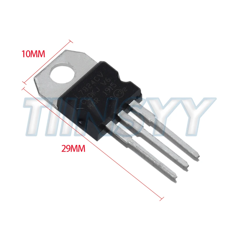 10PCS LM7805 L7805CV/L7806/7808/7809/7812/7815/7818/7824 TO-220 Transistor Voltage Regulator