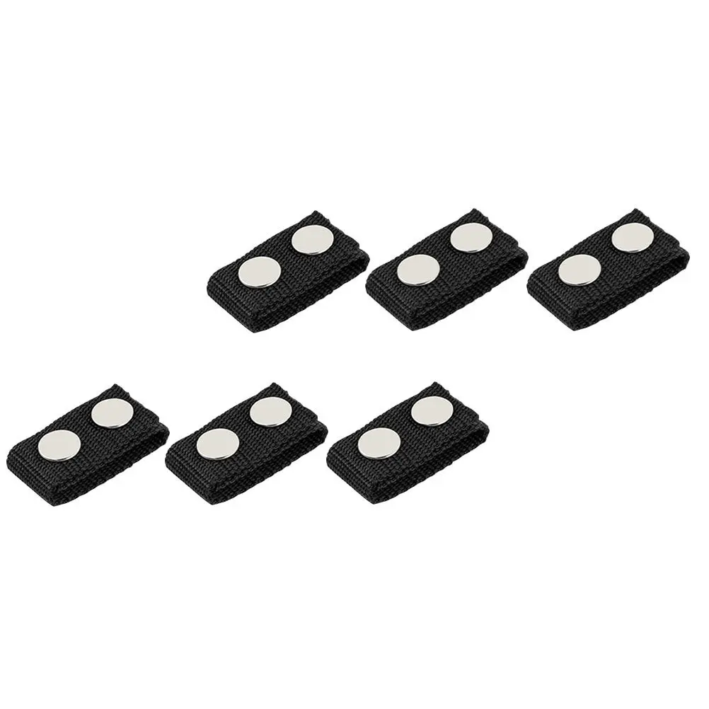 6個のタクティカルベルトキーパー、ナイロン製ヘビーデューティダブルスナップ、アウトドアキャンプ、ハイキング、法執行機関での使用に最適