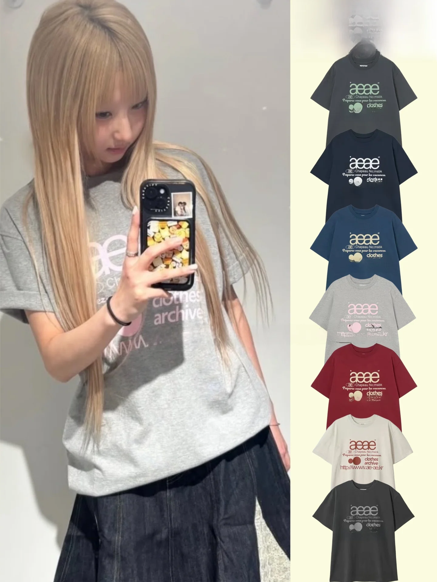 Classic Letter Print Cotton T-Shirt Women's Loose Fit Short Sleeve round Neck Casual Style Pure Cotton Summer New Arrival