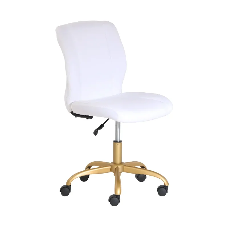 

Tool-White Plush Velvet Office Chair