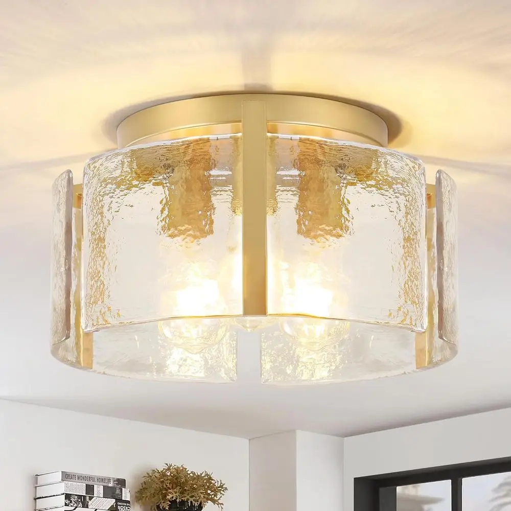 

15'' Semi-Flush Mount Ceiling Light Fixture for Hallway, Kitchen, Entryway, Dining Room, Bedroom, and Laundry