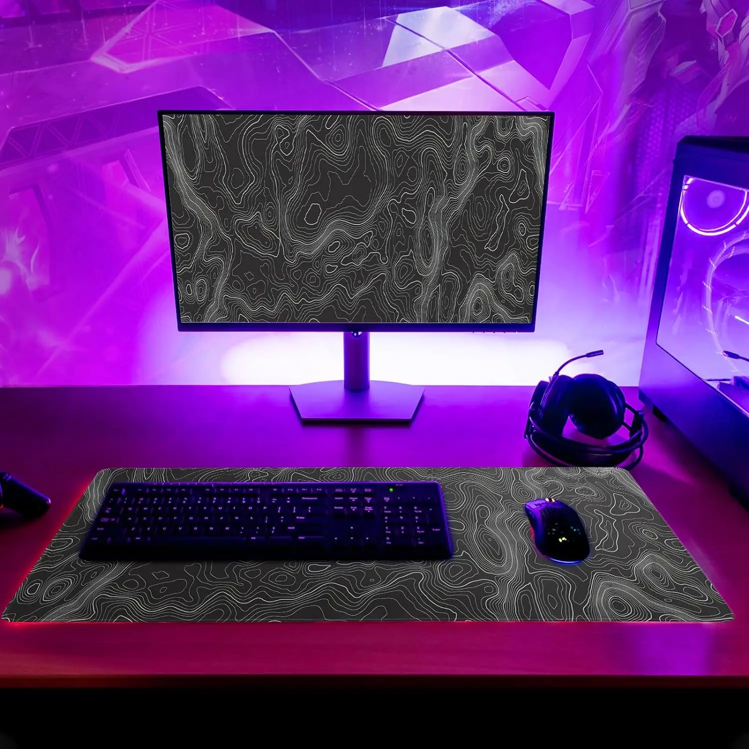 Setup Gamer Accessories Art Table Laptop Mouse Pad Kawaii Gaming Pad on The Tableanime Mouse Mats Mouse Carpet Rug Keyboard Pad