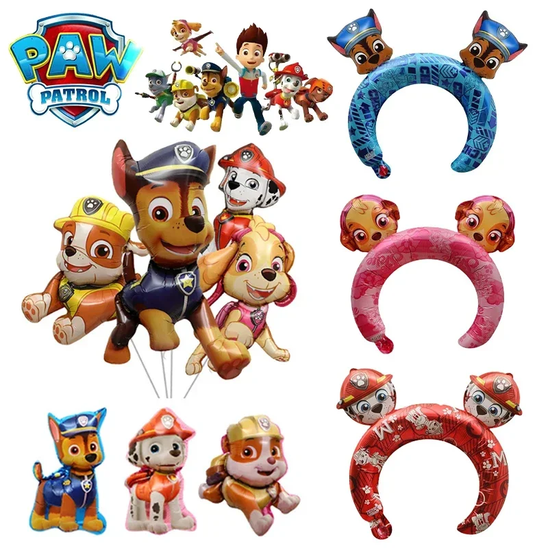 

PAW Patrol Chase Balloon Headband Aluminum Film Kids Party Birthday Decorations Cute Headband Toy Cartoon Cute Boys Girls Childs