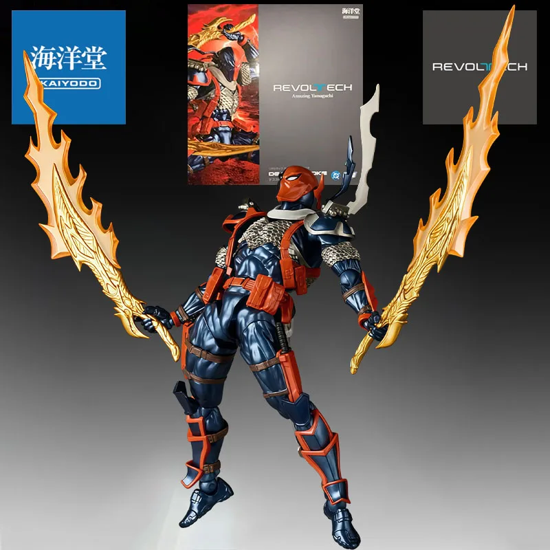 

Оригинальная аниме-фигурка KAIYODO Revoltech Deathstroke Ver.1.5, игрушки-фигурки для мальчиков, подарок для детей, коллекционная модель, украшение