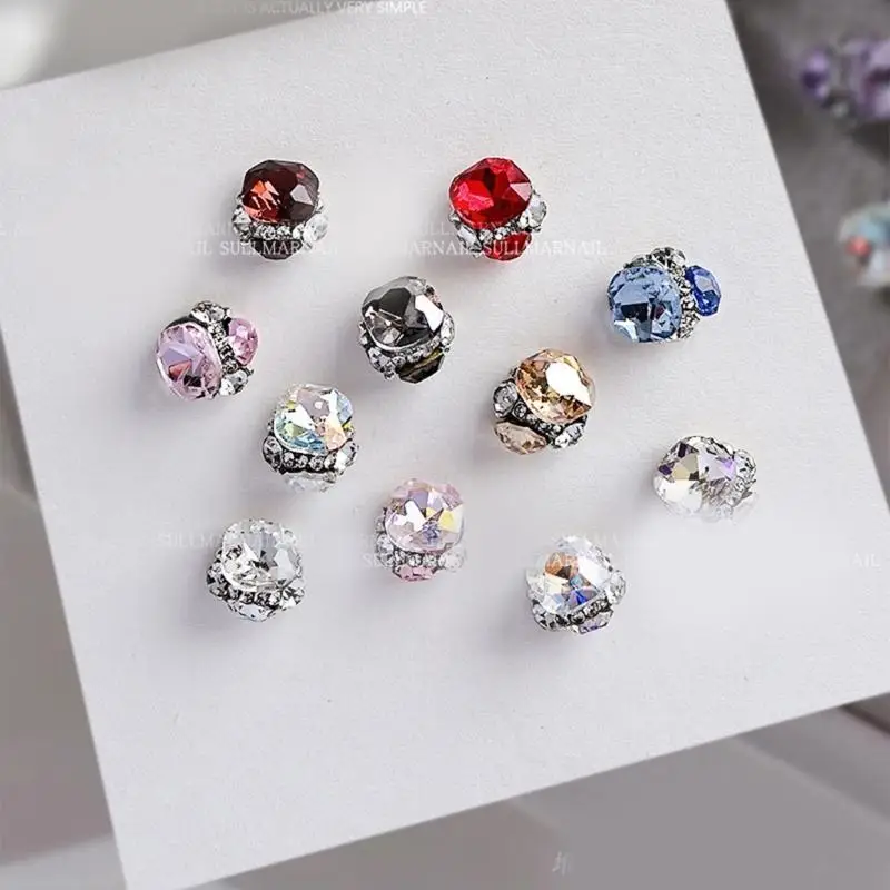Q1FB Pack of 5 Rhinestones Charms Crystal Nails Art Decoration