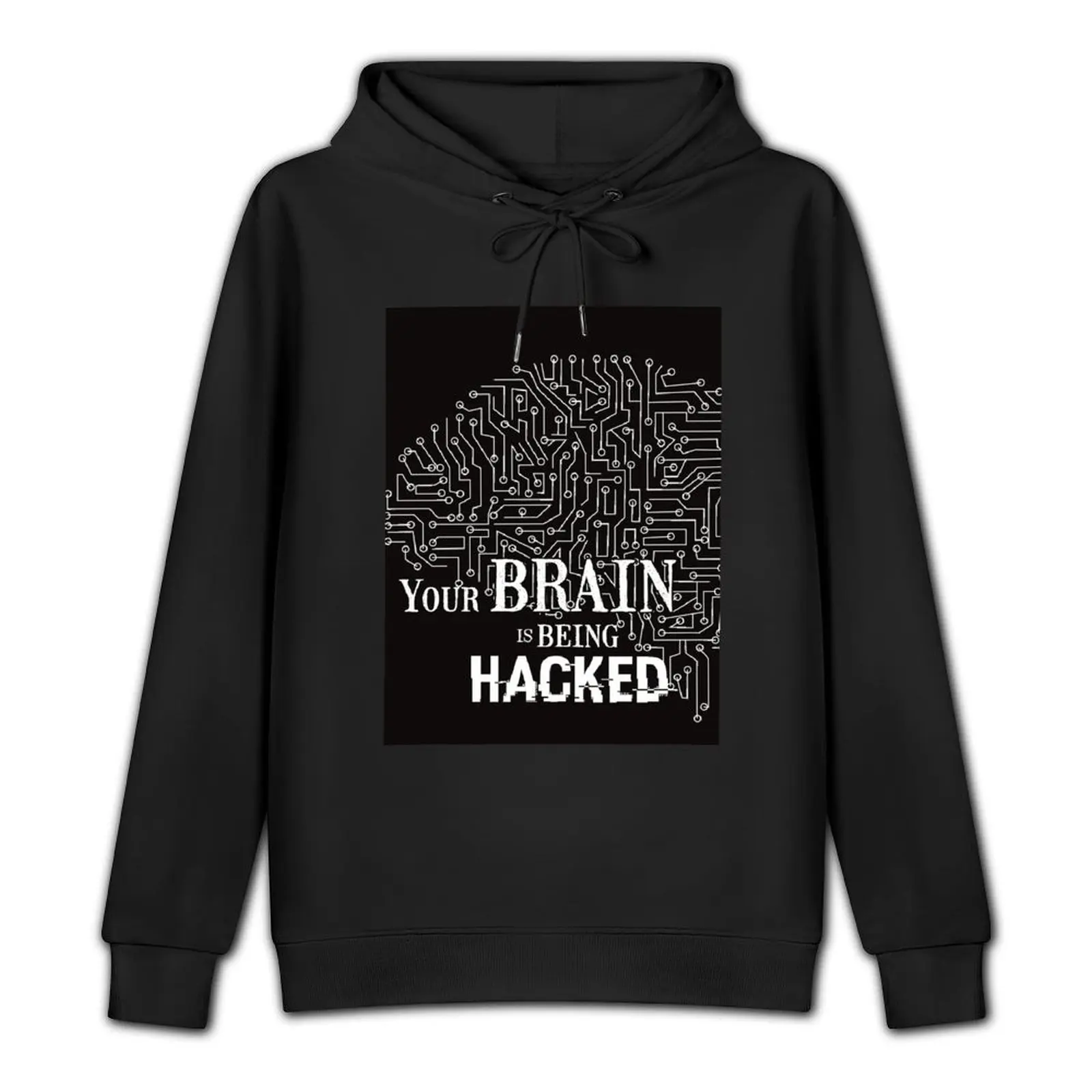 Hacked Brain Pullover Hoodie streetwear men mens clothes new in hoodies & sweat-shirt