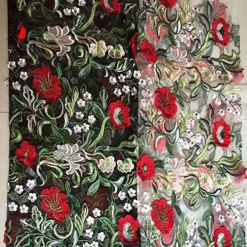 

Цветочная зеленая лоза, мужская ткань, разноцветная тяжелая промышленность, древний стиль, Hanfu Qipao, сетчатая ткань для вышивки