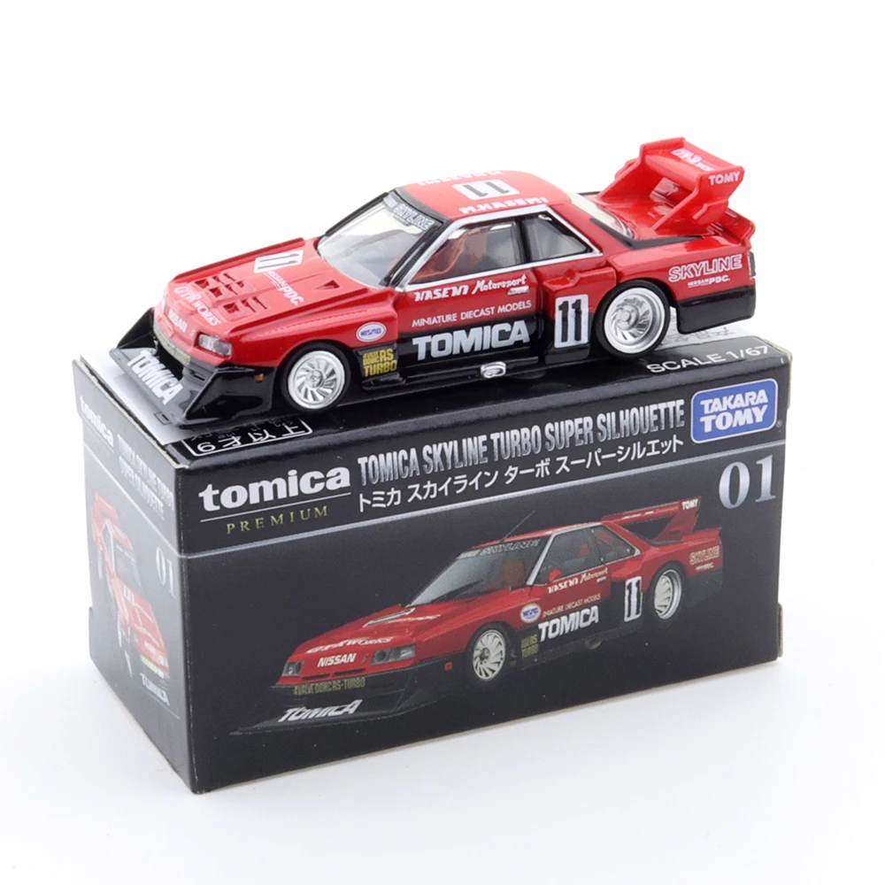 Takara Tomy Tomica Premium 01 Tomica Skyline Turbo Super Silhouette 1/67 Metal Alloy Diecast Car Model Boys Toy Gift Christmas