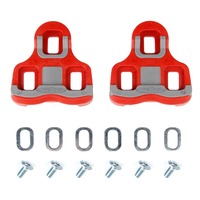 Wellgo RC-7B RC7B 7C Road Bicycle Pedals Lock Cleats Black/Red Road Bike Locking Lateral Cleats Set 0/6 Degree For R096 KEO