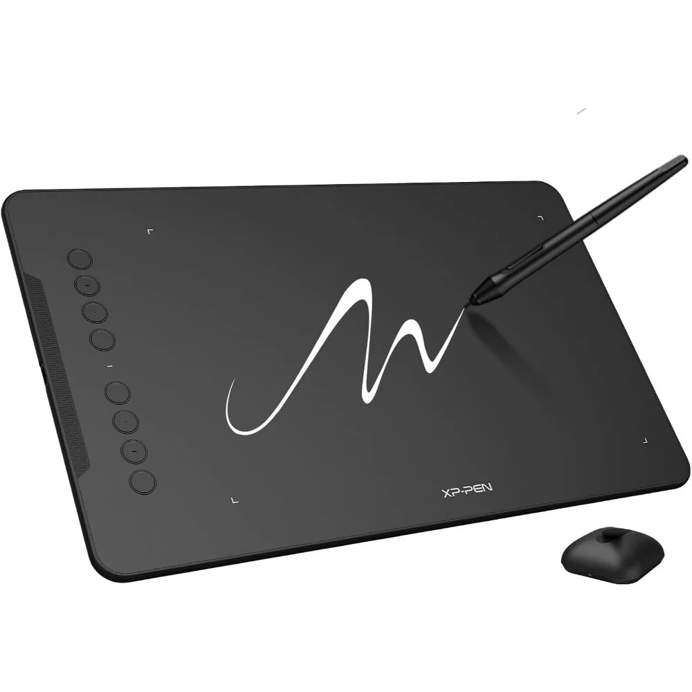 10x6 Drawing Tablet with 16K Battery-Free Stylus and 8 Keys for Digital Art and Education