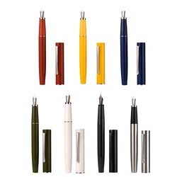 New Hongdian C2 Mystery Explorer Classic Metal Fountain Pen EF/F Polished Plain Nib School Office Supplies student Writing Pen