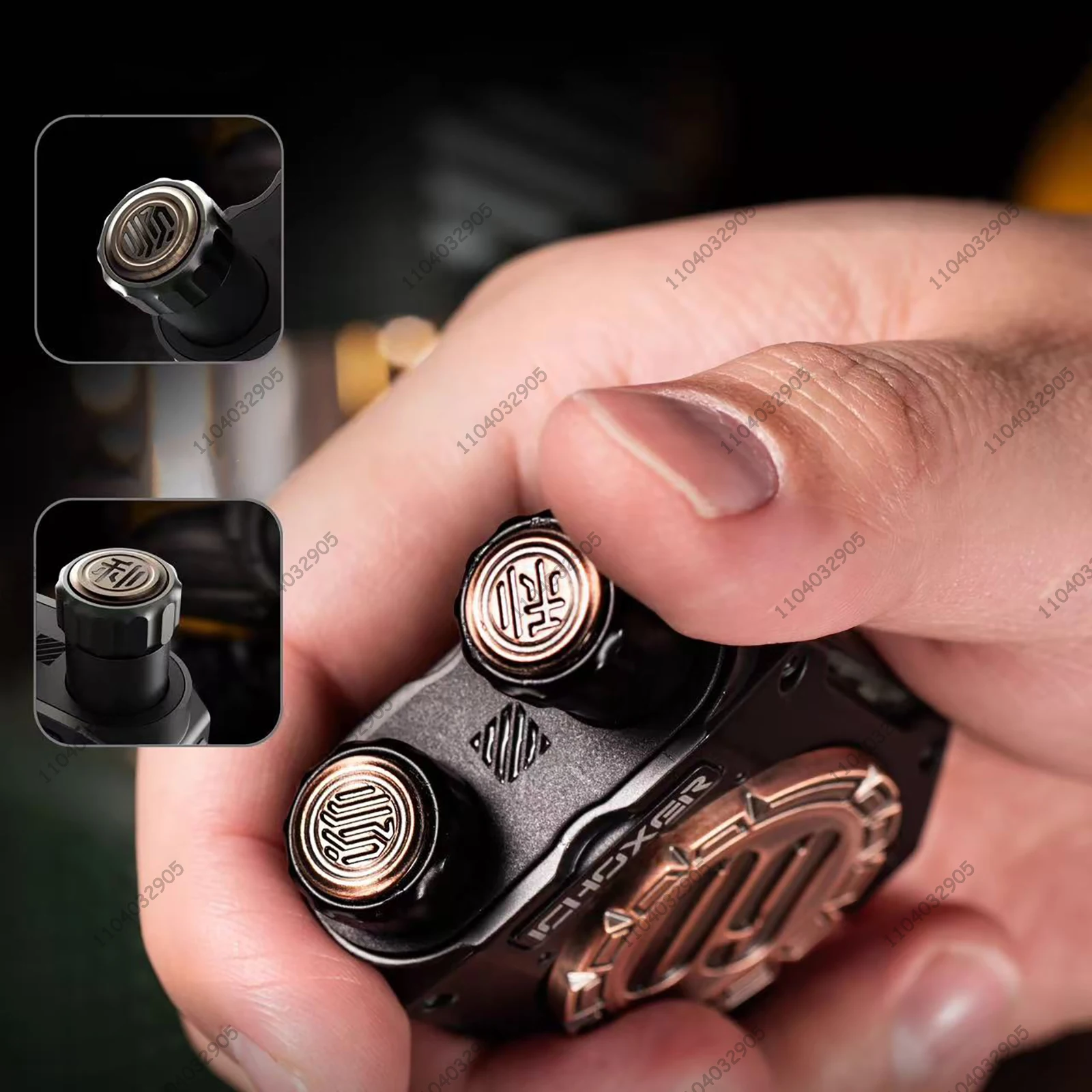 EDC métal Fidget Spinner rouleau bouton Clicker magnétique Fidget Gear Gadget soulagement du Stress Anti-anxiété cadeau